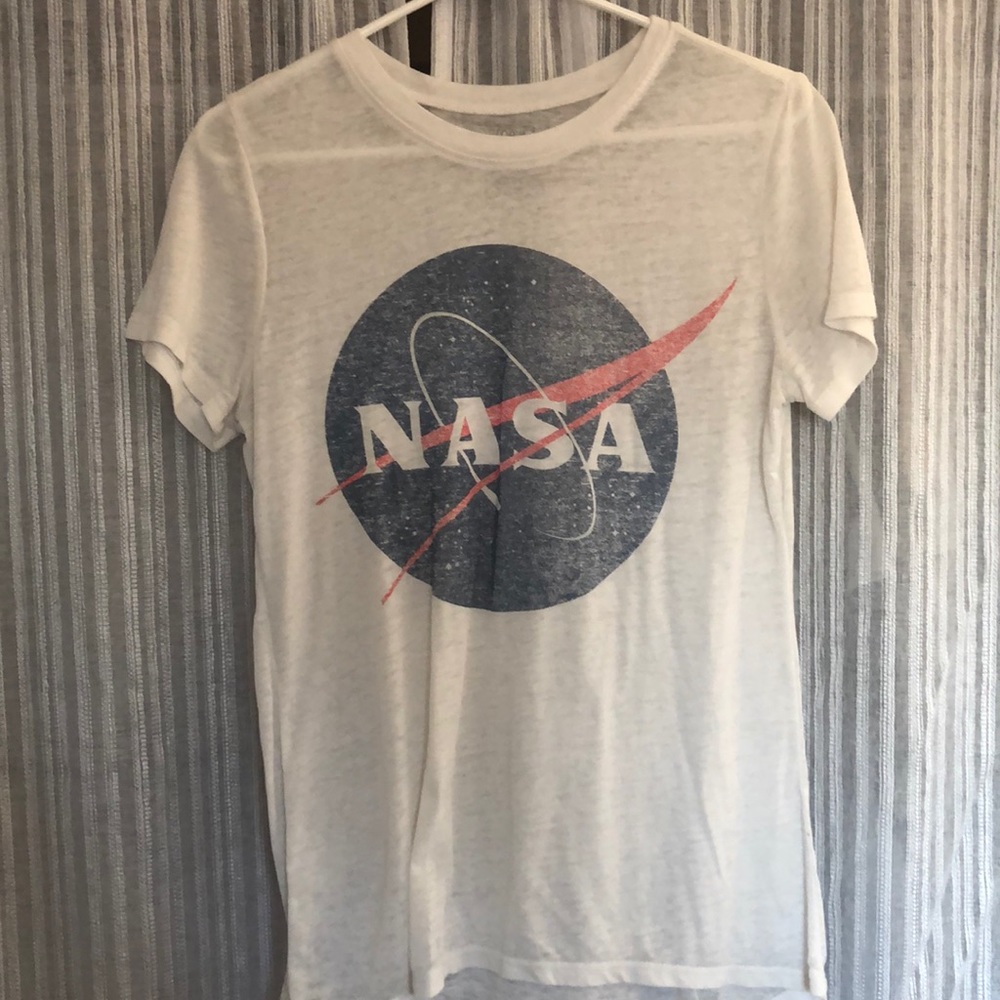 White NASA shirt
